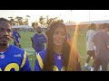 D Smoke and Massy Arias at the Rams Celebrity Football Game