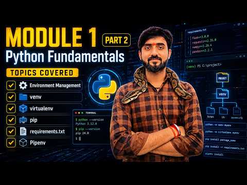 Python Virtual Environment | venv, virtualenv, pip, requirements.txt & Pipenv | Python Course #2