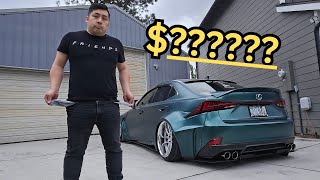 How much did I spend on my Lexus widebody project??