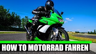 MOTORRAD ANFAHREN UND SCHALTEN