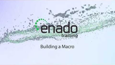 Enado Training: Building a Macro