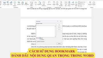 Cách sử dụng bookmark để đánh dấu nội dung quan trọng trong word | Bookmarks in Word Document