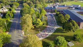 Incredible Aerial view of Hamptons Marathon on Long Island
