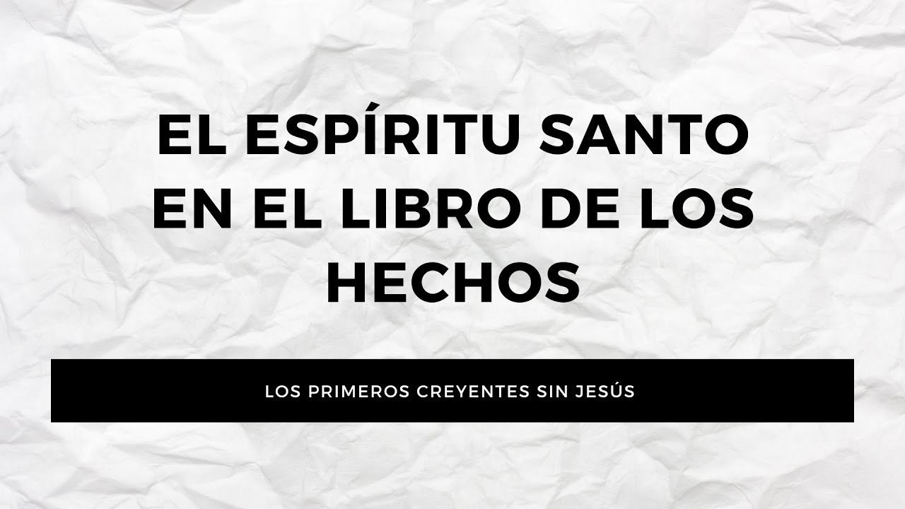 El Espíritu Santo(9) El Espíritu Santo en el libro de los hechos | Estudio bíblico 