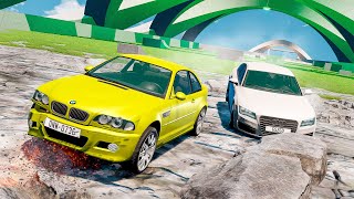 ЭКСТРЕМАЛЬНЫЙ СПУСК С ГОРЫ БЕЗ ТОРМОЗОВ В BEAMNG DRIVE