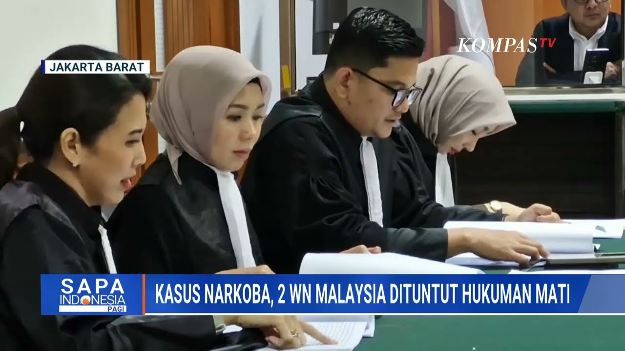 2 WN Malaysia Dituntut Hukuman Mati, Terdakwa Terbukti Bawa Narkoba Dalam Koper