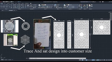 AutoCAD Tracing and sat design in customer size (urdu/hindi)
