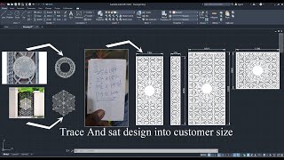 AutoCAD Tracing and sat design in customer size (urdu/hindi)