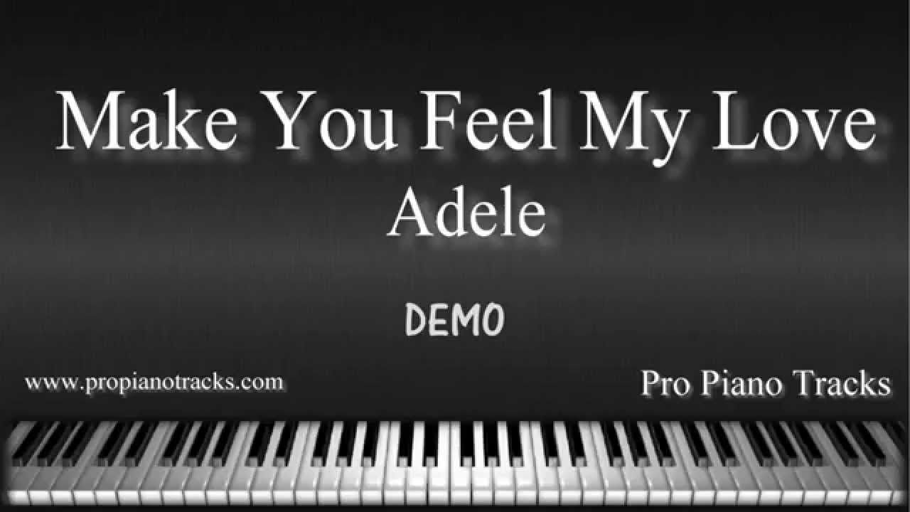 Make You Feel my Love - Adele Piano Accompaniment Karaoke/Backing Track