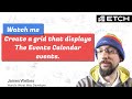 Watch me create a grid that displays events using Etch