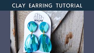 Marbled Clay Earring Tutorial