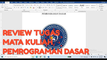 REVIEW TUGAS MATA KULIAH PEMROGRAMAN DASAR