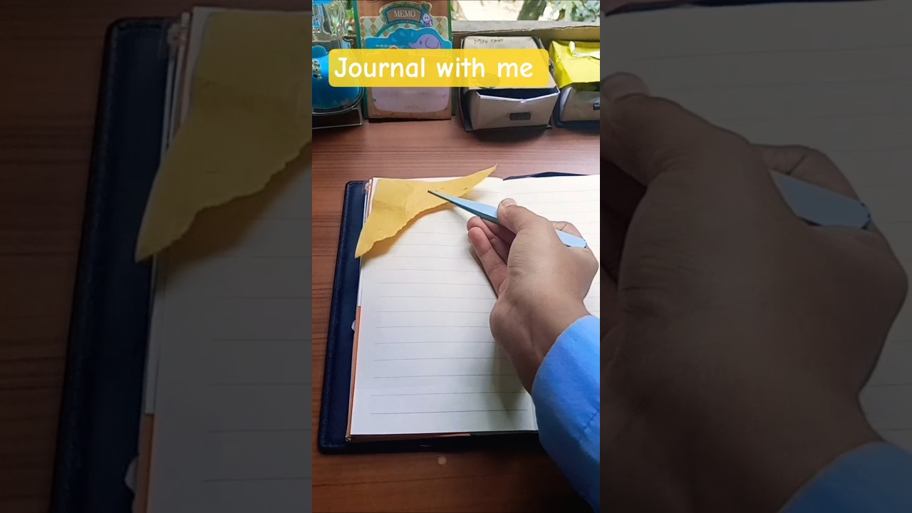 aesthetic YELLOW journal with me