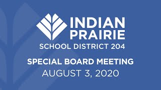 Special Board Meeting: 08/03/2020