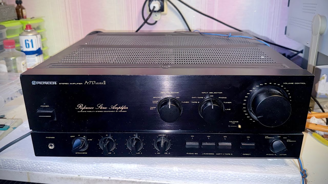 Pioneer A-717 Maintenance. Part 1 - YouTube