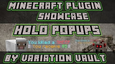 Minecraft Bukkit Plugin - Holo Popups - Message for killing mobs + rewards