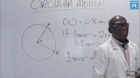 LRCM08   ANGULAR VELOCITY AND UNIFORM ANGULAR VELOCITY