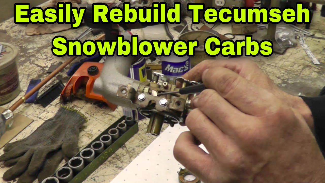 How To Rebuild Tecumseh Snow Blower Carburetors with Taryl ... push mower engine diagram 