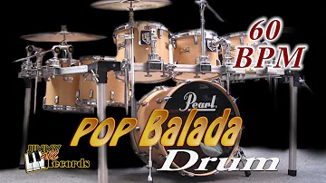 Pop Balada 60 bpm - Drum rhythm in ballad