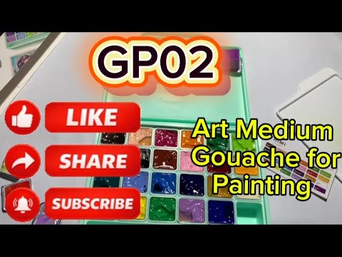 Unboxing at Testing ng Gouache Paints🫟🎨🎨