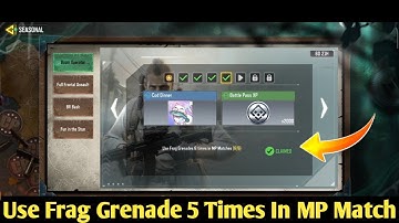 Use Frag Grenade 6 Times In MP Matches (0/6) | Call Of Duty Mobile | Unlock Cod Dinner Avatar