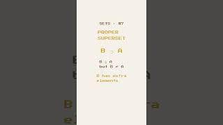 Discrete Math — Sets: Supersets (#7) #discretemath #education #supersets