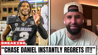 INSTANT REGRET Hits Chase Daniel AS He Apologizes To Shedeur Sanders LIVE On TV!