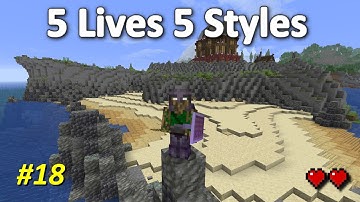 How I terraformed Cliffs & Beaches in my Minecraft Forever world - 5 Lives 5 Styles ep18 (1.21.7)