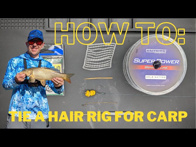 How to Tie a Hair Rig for Carp + How to Make Your Own Bait Needle/Keeper 