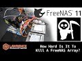 So How Hard Is It To Crash and Kill a FreeNAS 11 ZFS Raid Z1 Array?