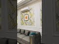 contact for low cost wall moulding design living room | wall decoration ideas #trending #walldecor