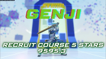 Genji recruit course 9595.3 points - 5 stars Rank 57 | Overwatch 2 Hero Mastery