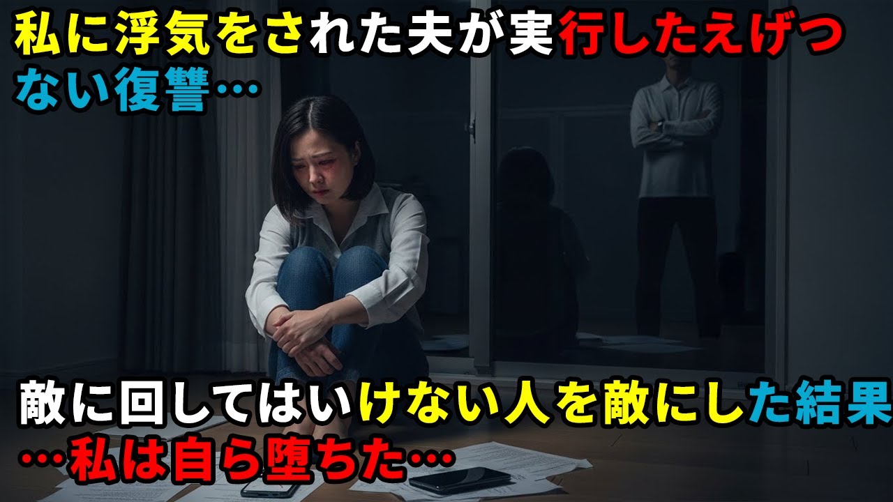 私に浮気をされた夫が実行したえげつない復讐…敵に回してはいけない人を敵にした結果…私は自ら堕ちた…
