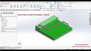 LỆNH START BY DRAG AND DROP – SOLIDWORKS ROUTING