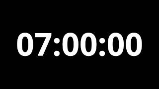 7 Hour Timer 4K ⏱️ | 420 Minute Countdown (No Music, Black Screen)