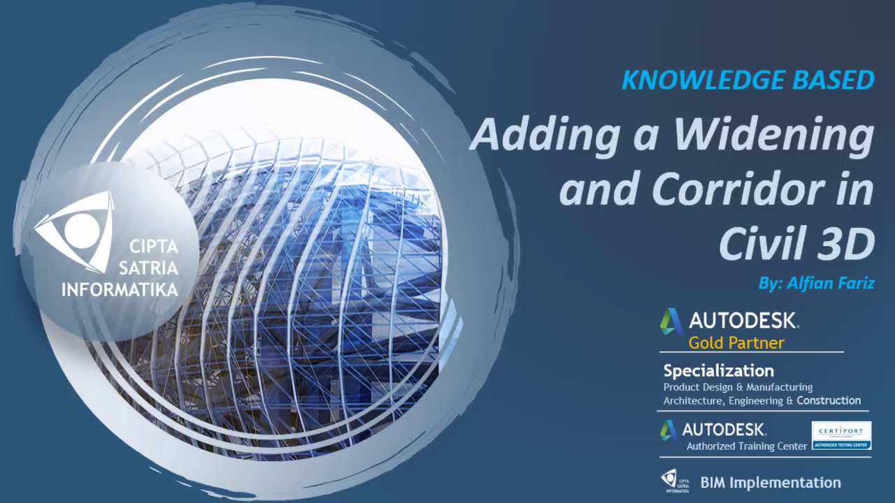 Autodesk Civil 3D: Adding a Widening and Corridor - YouTube