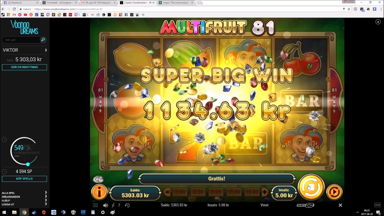 Multifruit 81 -  400€ on 0 5€