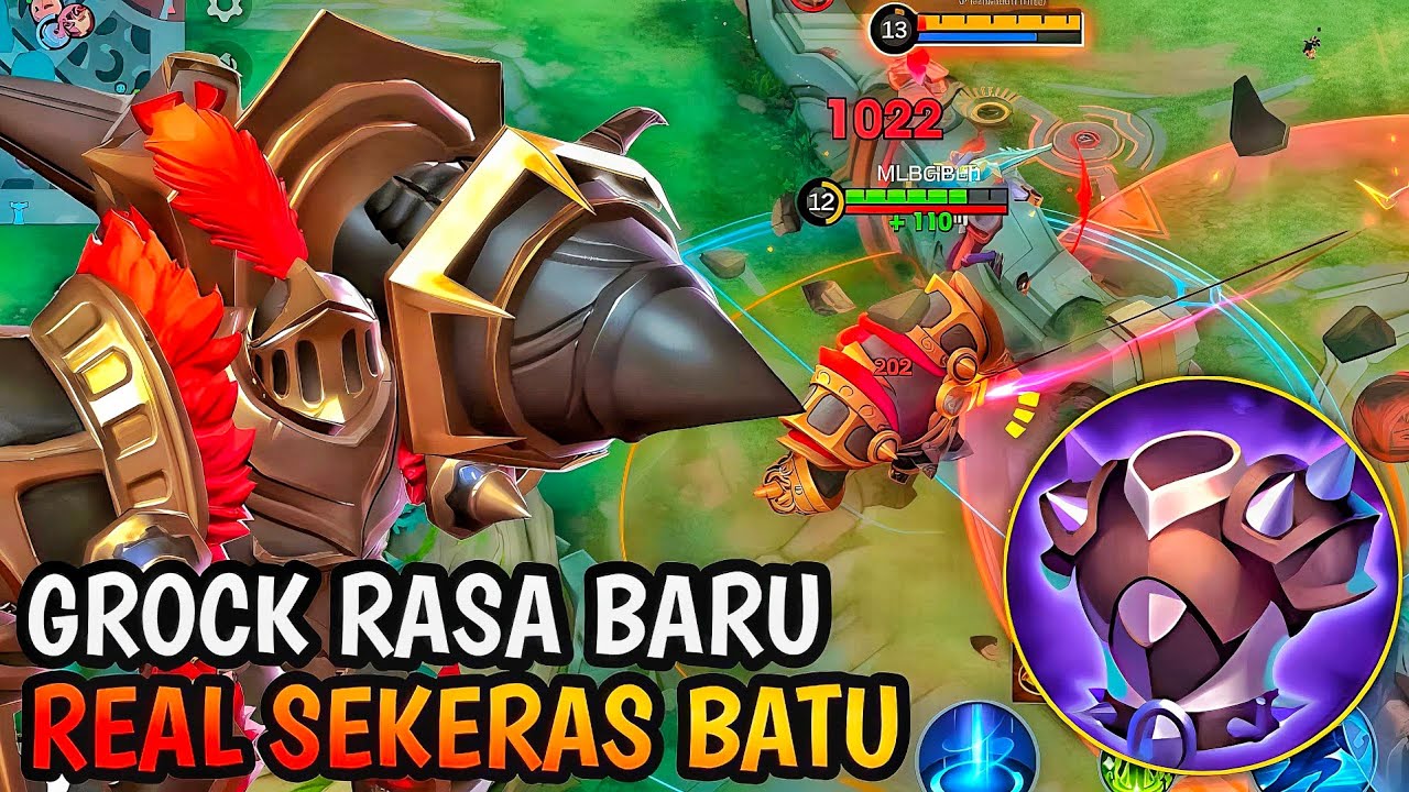 GROCK DI REVAMP! GUNAKAN BUILD RAKSASA INI BIAR WIN MVP BERTUBI TUBI| MLBB