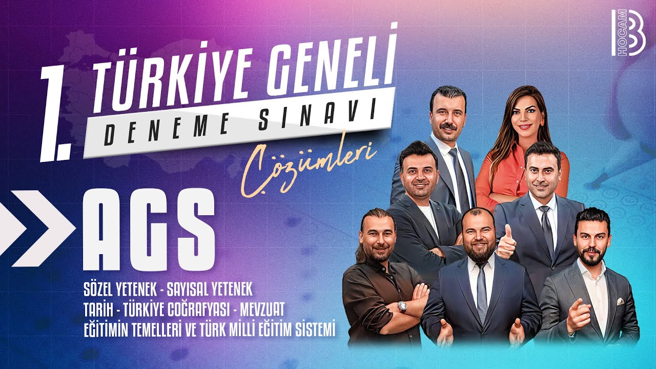 AGS (Akademi Giriş Sınavı) - Türkiye Geneli I.Deneme - Video Çözümleri - 2025