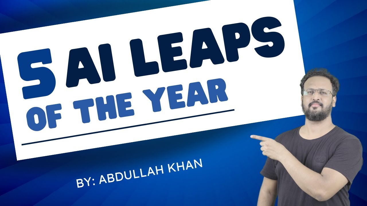 Top 5 AI Breakthroughs of the Year: Shaping the Future of Technology ...