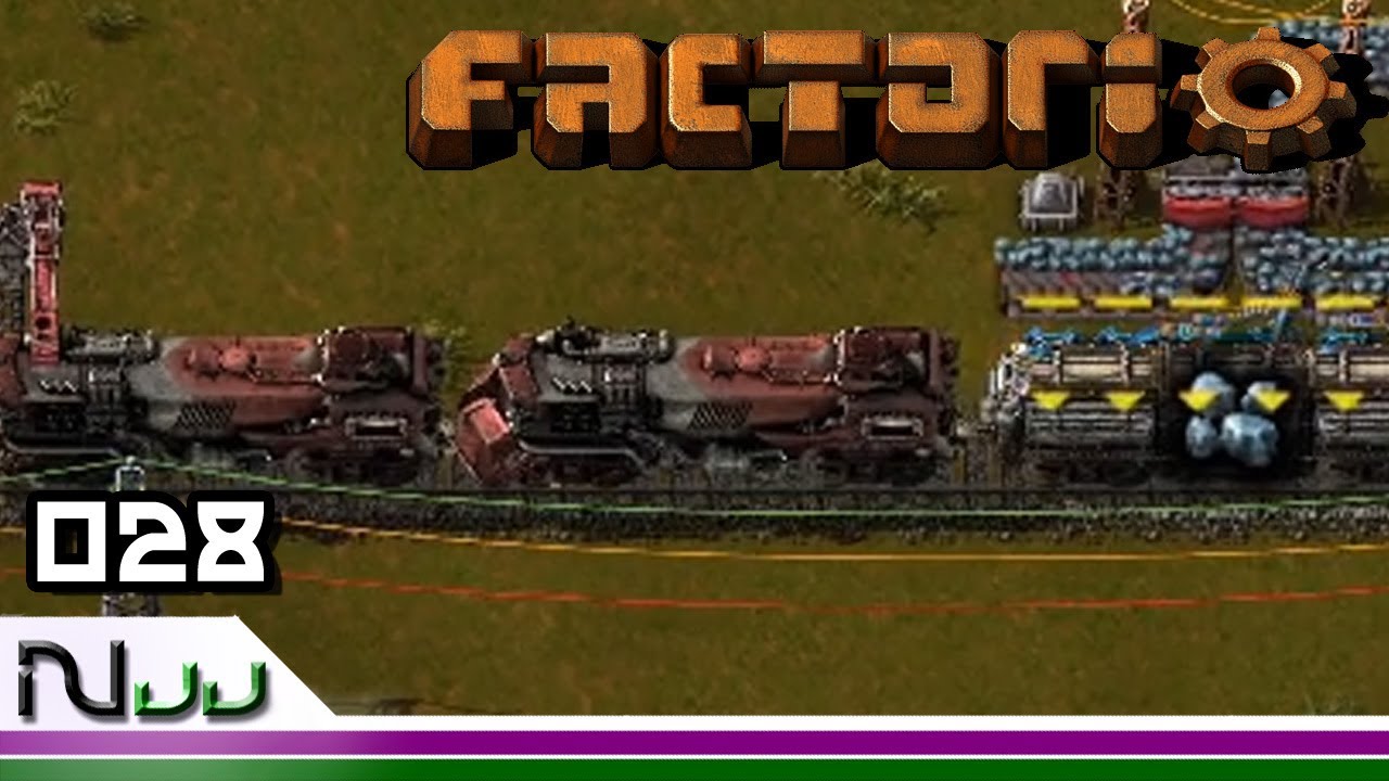 Factorio Lets Play - Entry Level to MEGABASE! 28 FIRST TRAIN! - YouTube