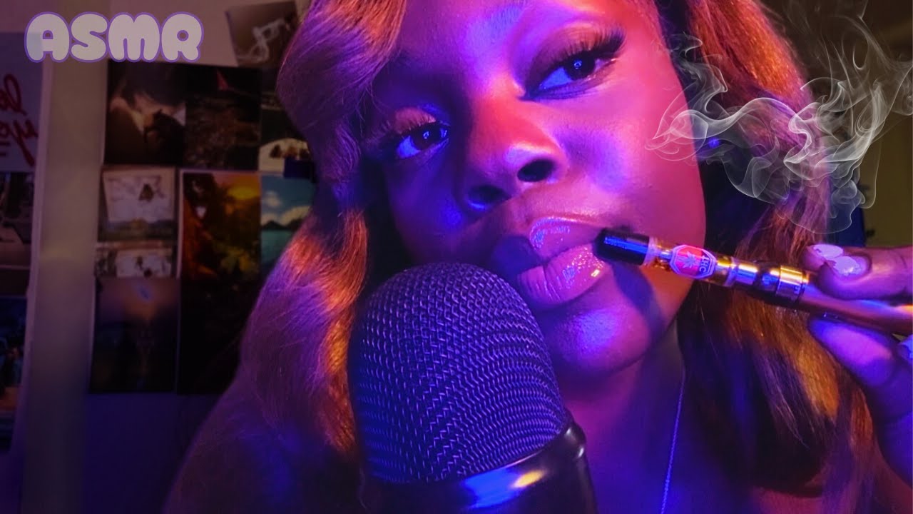 ASMR Super Close-Up Vaping Whispers in Your Ears (so relaxing)🫢💨