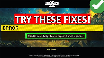 How To Fix Helldivers 2 Failed To Create Lobby Error (PC & PS5)