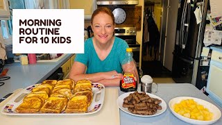 MORNING ROUTINE FOR 10 KIDS