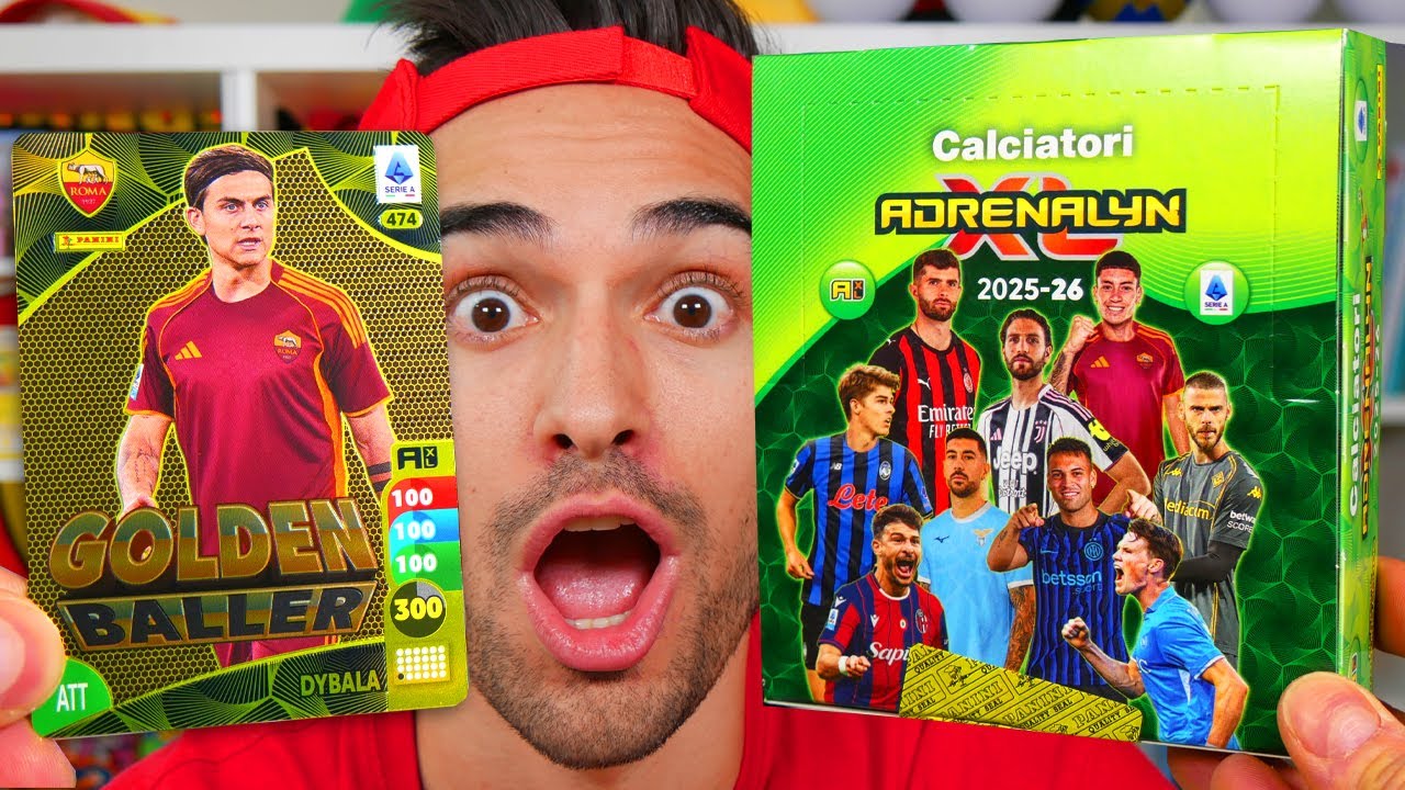 TROVO DYBALA ORO NEL BOX DI CALCIO ADRENALYN SERIE A