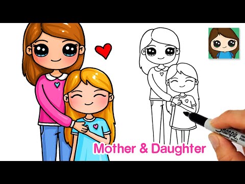 Video: How To Draw Mom