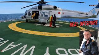 Real AW189 Offshore Flight | Full Startup & Oil Rig Landing