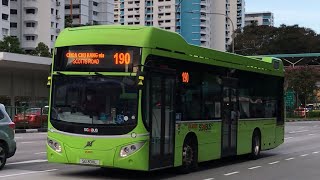 [SMRT] Service 190 First day using Volvo B5LH MCV eVoRa - SG3011L