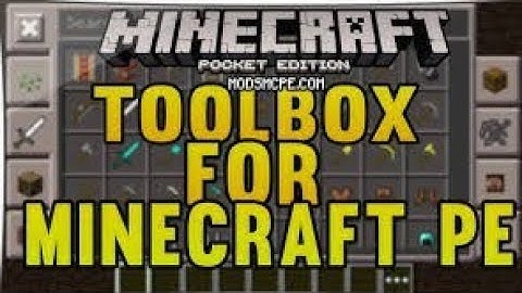 MINECRAFT PE 1.16 TOOLBOX MOD REVIEW - MCPE 1.16 TOOLBOX ADDON / MOD - TOO MANY ITEMS MOD