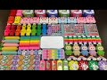 MIXING SLIME WITH CLAY VS MAKEUP VS GLITTER _ Mixing Random Things Into GLOSSY Slime
